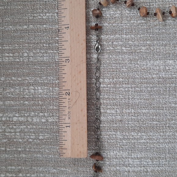 Genuine polished stone necklace - Picture 7 of 9